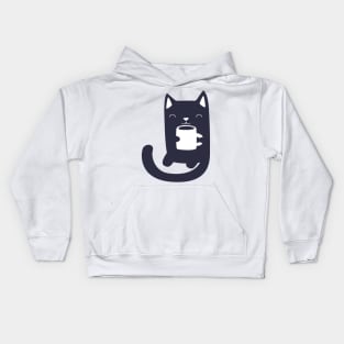 Coffee Cat Kids Hoodie